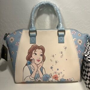 Loungefly Disney Beauty and The Beast Princess Belle Satchel Purse Bag